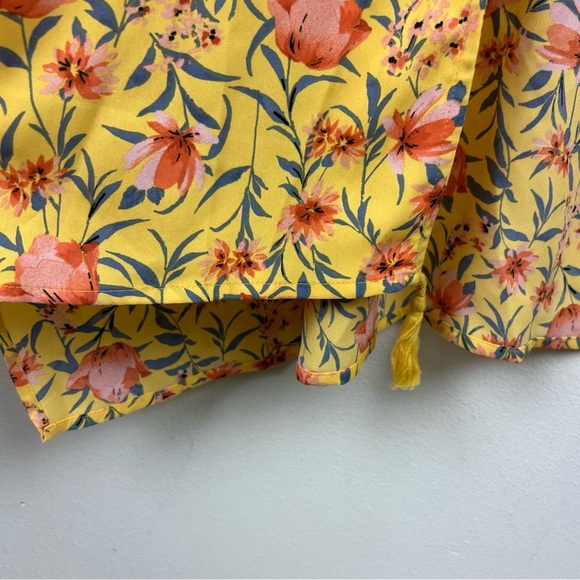 NWT DR2 Daniel Rain Open front kimono floral hem tassels size: 1X - Picture 7 of 9